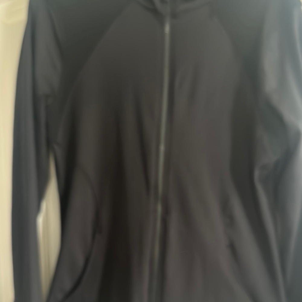 Marika Black Bomber Jacket Lightweight Full Zip